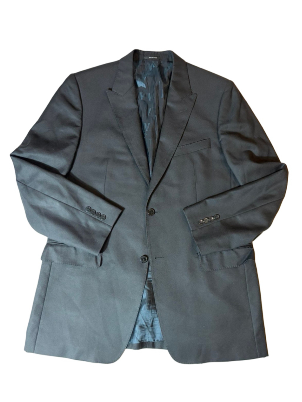 Versace Collection Men’s Wool Blazer EU 54 US 44 Charcoal Two Button Suit Jacket